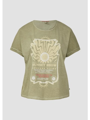 QS T-Shirt in 72D1_helles olivgrün