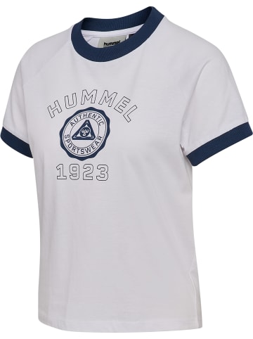 Hummel T-Shirt Hmlpulse Damen in WHITE/BLUE