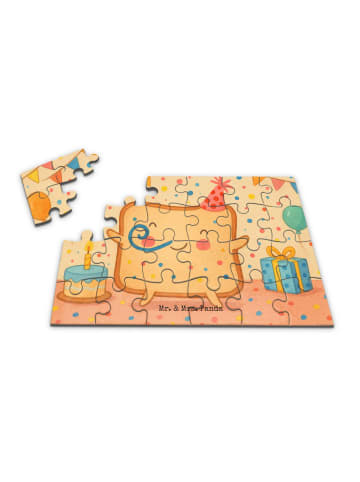 Mr. & Mrs. Panda Puzzle Toast Party Design ohne Spruch in Weiß