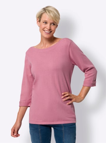 Sieh an! 3/4 Arm-Pullover in altrosa