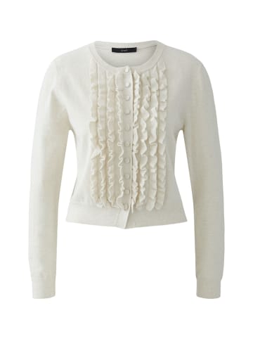 Oui Strickjacke in offwhite