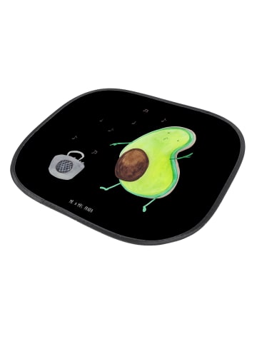 Mr. & Mrs. Panda auto blendschutz Avocado Tanzen ohne Spruch in Schwarz