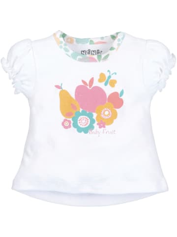 Nini Babyshirt Früchte in weiss