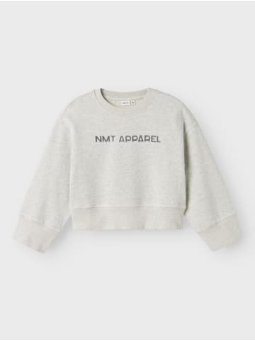 name it Sweatshirt in Light Grey Melange