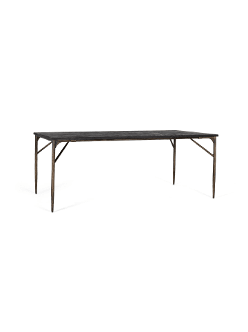 Giner y Colomer Rechteckiger Esstisch aus Massivholz 200 cm in Black