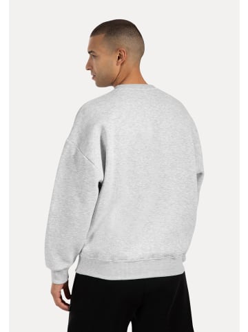 SMILODOX Unisex Sweatshirt Riven in Grau Melange