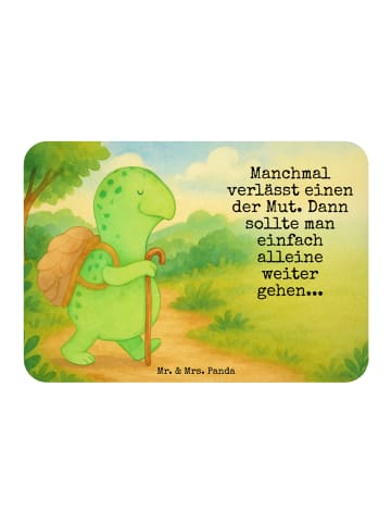 Mr. & Mrs. Panda Magnet Schildkröte Wanderer Design mit Spruch in Weiß