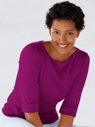 Sieh an! Shirt in brombeer