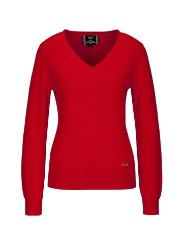 19V69 Italia by Versace V-Ausschnitt-Pullover Juliane in rot