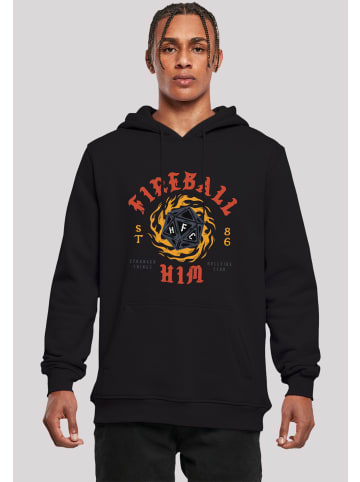 F4NT4STIC Hoodie Stranger Things Fireball Dice 86 Netflix TV Series in schwarz