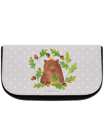 Mr. & Mrs. Panda Kulturtasche Bär König ohne Spruch in Grau Pastell