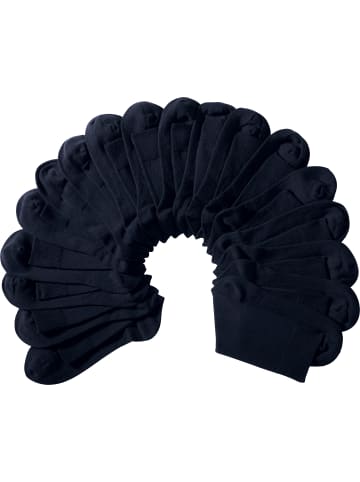 camano Baumwolle Unisex-Socken 9 Paar in dunkelblau