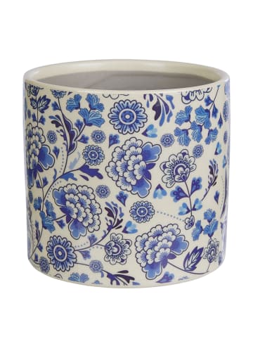 Butlers Blumenübertopf BLUE BLOSSOM in Blau