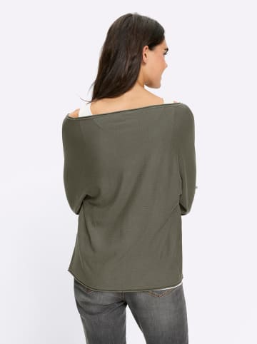 Heine 2-in-1-Pullover in khaki