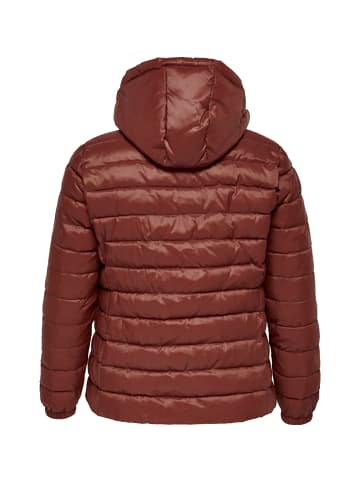 ONLY Carmakoma Wattierte Puffer Stepp Übergangsjacke Plus Size Übergrößen in Rot