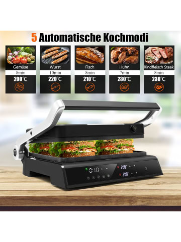 COSTWAY Sandwichmaker 3 in 1, in Schwarz