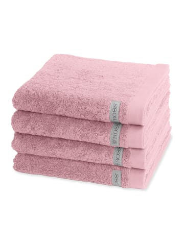 Ross 4 X Handtuch im Set Sinfonie in Altrosa