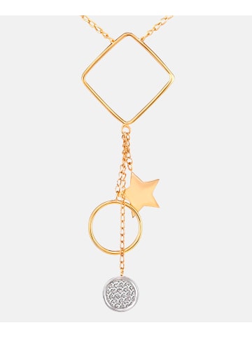 Diamant L'éternel Halskette aus 375 Gelbgold mit Diamant Stern