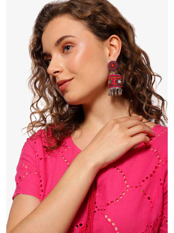IZIA Damen Ohrringe in Pink Mehrfarbig