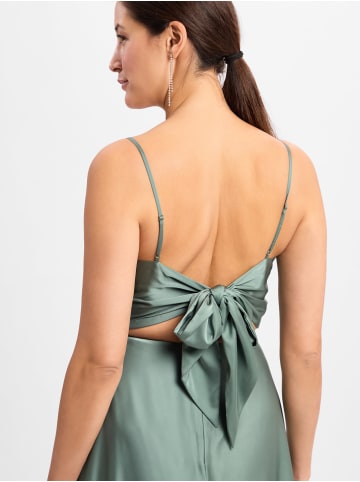 Marie Lund Abendkleid in khaki - 0002