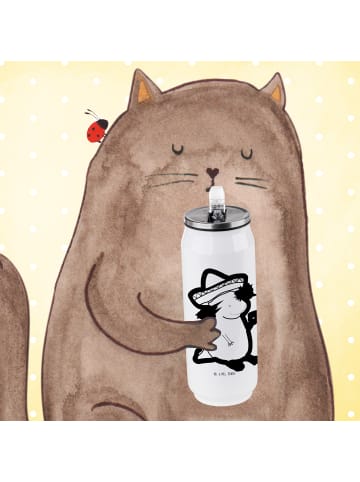 Mr. & Mrs. Panda Sport Trinkflasche Axolotl Tequila ohne Spruch in Weiß
