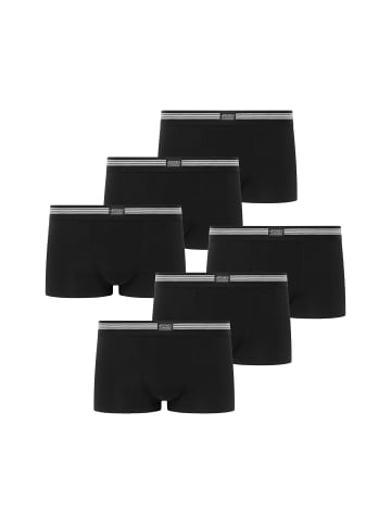Jockey Boxershorts Cotton Stretch 6 Stück in Schwarz