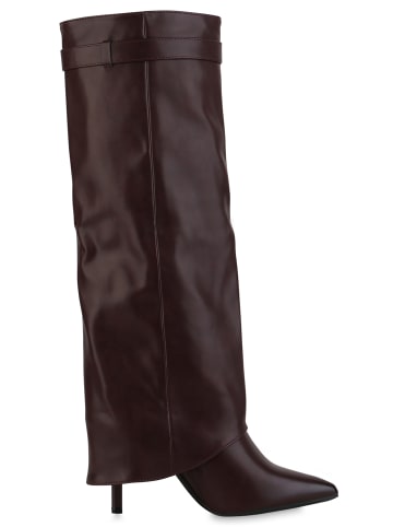 VAN HILL Klassische Stiefel Clementine in Burgund