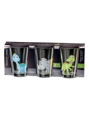 Ritzenhoff & Breker 24er Set Kindergläser Dino 200 ml in bunt
