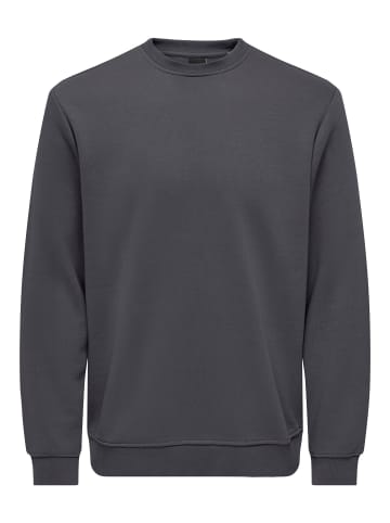 ONLY & SONS Sweatshirt in Grey Pinstripe 1