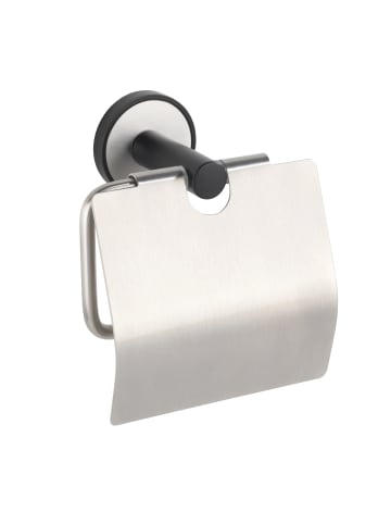 Wenko Toilettenpapierhalter UNDINE in Silbern, (B) 14,5 x (H) 12,5 x (L) 6,5 cm