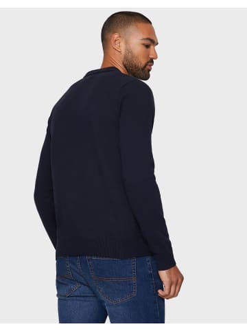 Threadbare Langarmshirt Polo Caesar in Navy