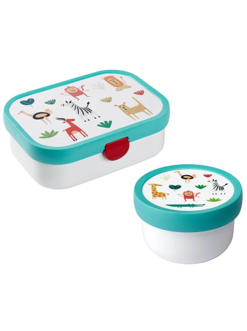 Mepal Obst- und Bentobox Animal Friends Campus 300 & 750 ml bunt in bunt