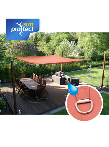 Gartenia sunprotect Sonnensegel Hydro, 3,5 x 4,5 m, Rechteck, wasserabweisend, rostrot in Rostrot