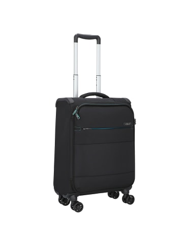 D&N Travel Line 9004 4-Rollen Kabinentrolley 55 cm in schwarz