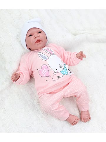 TupTam Baby Mädchen Langarmshirt Babyhose Outfit 2teilig in orange