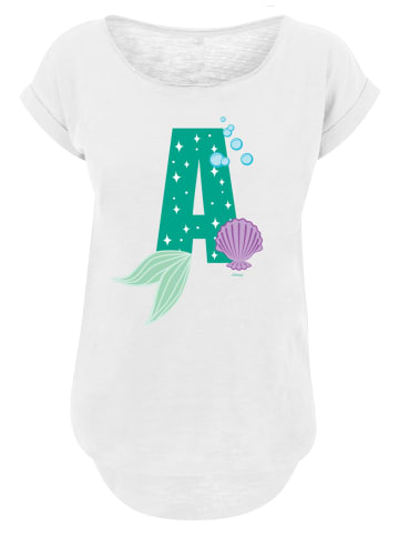 F4NT4STIC T-Shirt Disney Alphabet A Is For Arielle die Meerjungfrau in weiß
