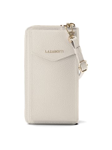 Lazarotti Bologna Leather Zip-Around Geldbörse Handytasche Leder 19 cm in cream 2