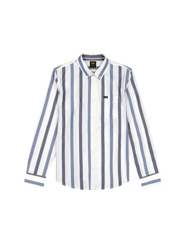 Lee Langarmhemd Lee Button Down in Tonal Rivet Navy Stripe