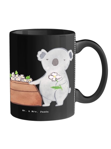 Mr. & Mrs. Panda Tasse Bestatter Herz ohne Spruch in Schwarz