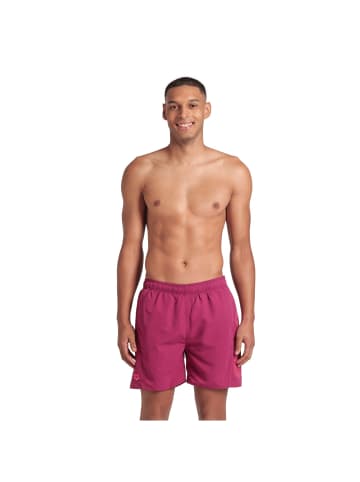 Arena Badeshorts Fundamentals Logo R in Dunkelrot