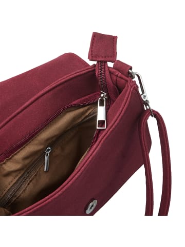 tectake Schicke Trachtenhandtasche in Wildlederoptik, rot