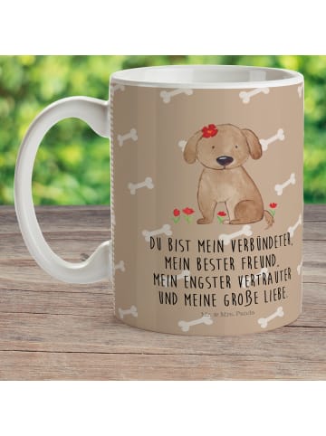 Mr. & Mrs. Panda Becher Hund Dame mit Spruch in Hundeglück