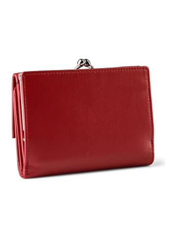 Esquire Silk Geldbörse RFID Schutz Leder 13 cm in rot