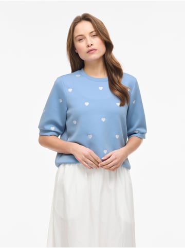 Vila Sweatshirt mit kurzen Ärmeln in Blissful Blue1