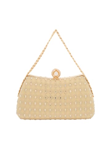 faina Women Handbag in Gold