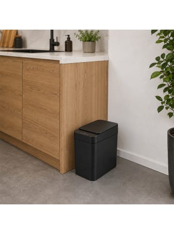 relaxdays Mülleimer mit Sensor in Weiß - 9 Liter