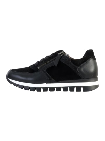 Gabor Low-Top-Sneaker aus Leder „Dream Snake“ Schwarz