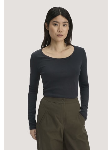 Hessnatur Softrib Longsleeve in schwarz