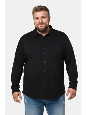 Men Plus Hemd in schwarz