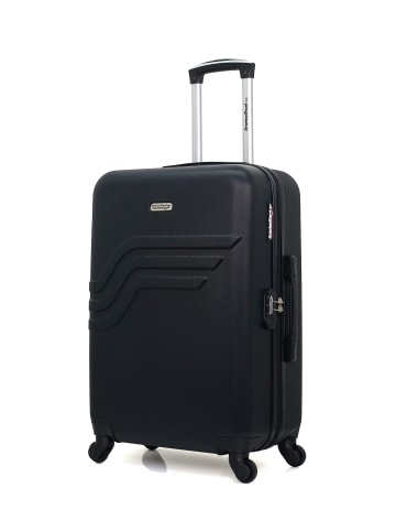 American Travel Mittelgroßer Koffer QUEENS in Schwarz (64L)